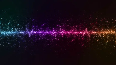 Colorful Glowing Particles Background Stock Footage 201009415