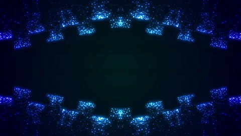 Colorful Glowing Particles Background Stock Footage 201014556