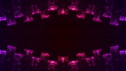 Colorful Glowing Particles Background Stock Footage 201016134