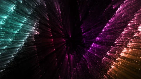 Colorful Glowing Particles Background Loop Stock Footage 203957550