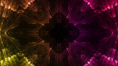 Colorful Glowing Particles Background Loop Stock Footage 203961440