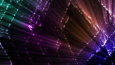 Colorful Glowing Particles Background Loop Stock Footage 203961816