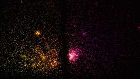 Colorful Glowing Particles Background Loop Stock Footage 203993282