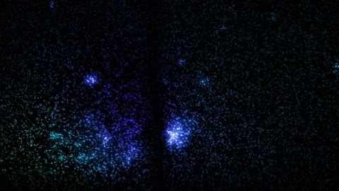 Colorful Glowing Particles Background Loop Stock Footage 203994197