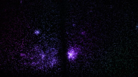 Colorful Glowing Particles Background Loop Stock Footage 203994806