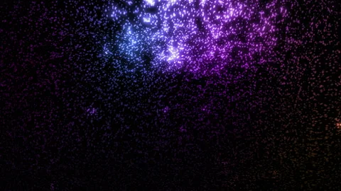 Colorful Glowing Particles Background Loop Stock Footage 203996081