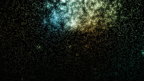 Colorful Glowing Particles Background Loop Stock Footage 203996802