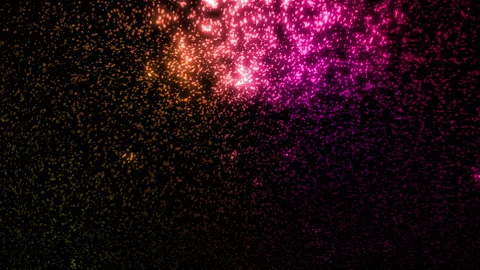 Colorful Glowing Particles Background Loop Stock Footage 203997977