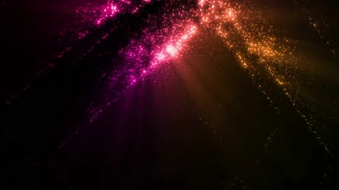 Colorful Glowing Particles Background Loop Stock Footage 203999274