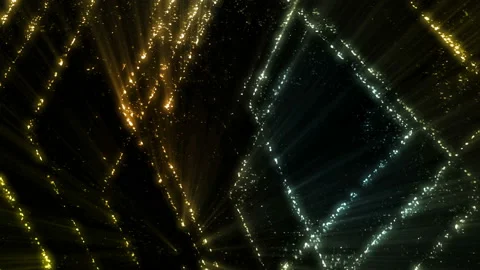 Colorful Glowing Particles Background Loop Stock Footage 204856877