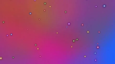 Colorful glowing particles in fluid motion creating an abstract digital bac.. Stock Footage 329099175