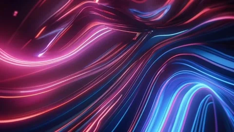 Colorful glowing rays and light blur in a moving abstract background Stock Footage 274900847