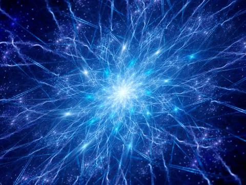 Colorful glowing synapses 스톡 일러스트