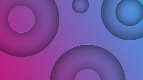 Colorful gradient 3D circular pattern background Vídeo Stock 271328336