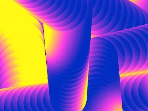Colorful gradient abstract background with geometric fluid shapes. Trendy des Stock-Illustration