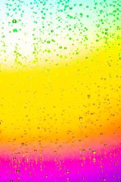 Colorful Gradient abstract background with water droplets Stock Photos