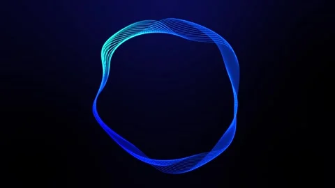 Colorful gradient abstract circle pattern modern animated background. 스톡 동영상 252067628