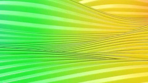 Colorful gradient abstract eccentric 3D spline wavy motion movement texture Stock Illustration