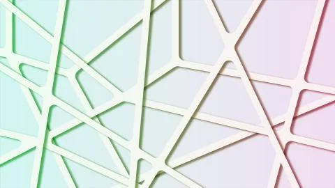 Colorful gradient abstract molecular polygonal background with connecting lines Illustrazione stock
