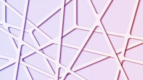 Colorful gradient abstract molecular polygonal background with connecting lines Illustrazione stock