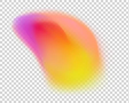 Colorful gradient abstract shape with smooth transitions of purple pink ora.. Illustrazione stock