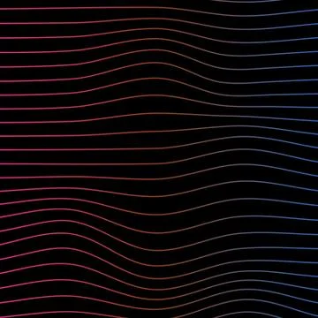 Colorful gradient abstract wave lines background image Stock Illustration