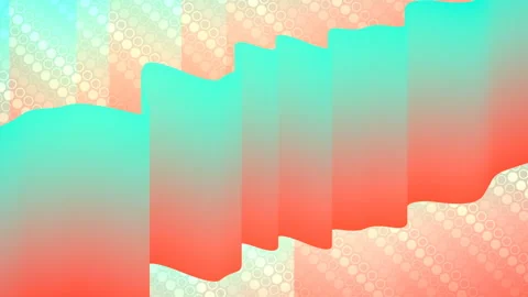 Colorful gradient animation. Future geometric patterns background. 3d render Stock Footage 117101394
