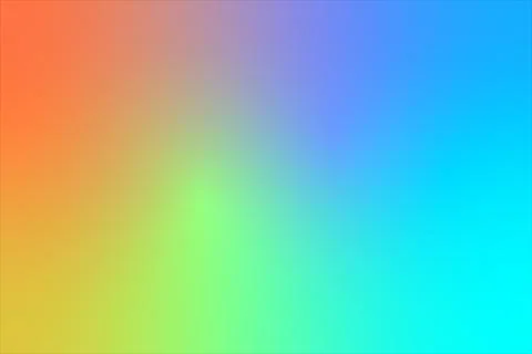 Colorful gradient background blends orange yellow green and blue hues seaml.. Stock Photos