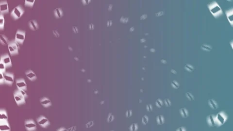 Colorful gradient background with floating digital elements Stock Footage 325713441