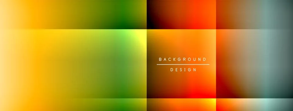 Colorful gradient background. Four squares blend vibrant hues. Smooth イラスト素材