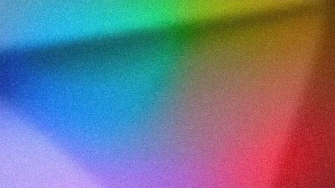 A colorful gradient background with a grainy texture featuring a blend of b.. Stock-Illustration