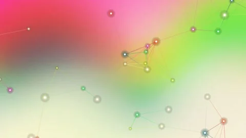 Colorful Gradient Background with Moving Particles. Stock-Footage 329928041