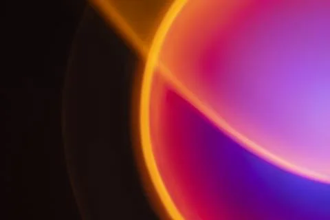 Colorful gradient background with neon led light Stock Illustration