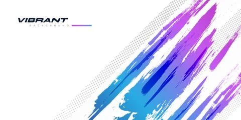 Colorful Gradient Brush Background with Halftone Effect イラスト素材