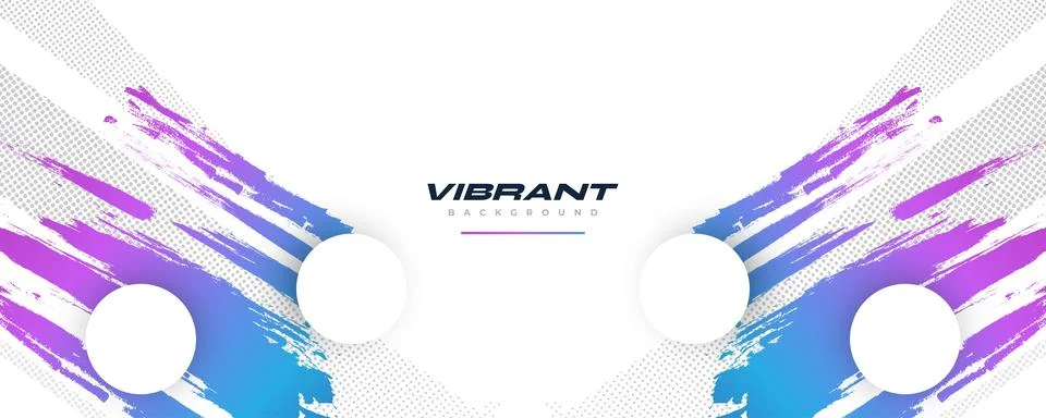 Colorful Gradient Brush Background with Halftone Effect Stock Illustration