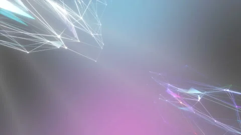 Colorful gradient changes colors, pulsating plexus. LED screens and projection Stock Footage 113732644