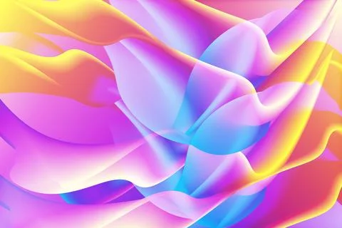 Colorful gradient creative abstract with wavy style with background design Stock Illustration