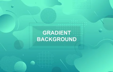 Colorful Gradient Fluid Liquid Geometric Dynamic Shape Background Stock Illustration
