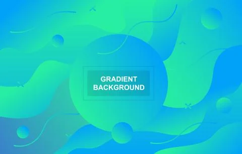 Colorful Gradient Fluid Liquid Geometric Dynamic Shape Background Stockillustratie