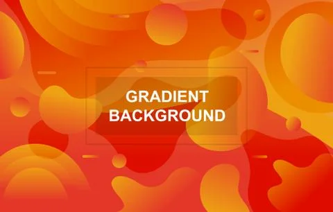 Colorful Gradient Fluid Liquid Geometric Dynamic Shape Background 库存插图