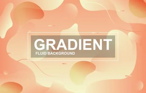 Colorful Gradient Fluid Liquid Geometric Dynamic Shape Background Stock Illustration