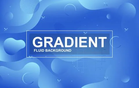 Colorful Gradient Fluid Liquid Geometric Dynamic Shape Background Illustrazione stock