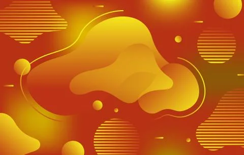 Colorful Gradient Fluid Liquid Geometric Dynamic Shape Background Illustrazione stock