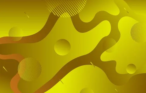 Colorful Gradient Fluid Liquid Geometric Dynamic Shape Background Stock Illustration