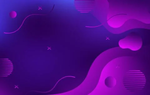 Colorful Gradient Fluid Liquid Geometric Dynamic Shape Background 스톡 일러스트