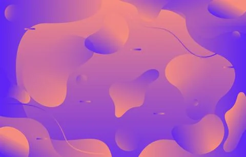 Colorful Gradient Fluid Liquid Geometric Dynamic Shape Background Stockillustratie