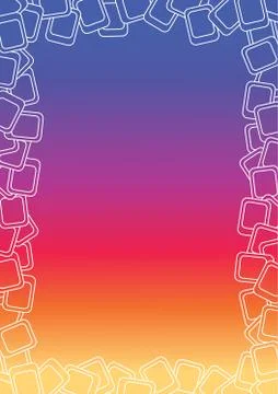 Colorful Gradient Frame Stock Illustration
