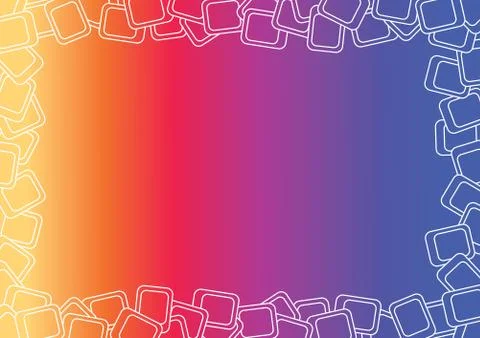 Colorful Gradient Frame Stock Illustration