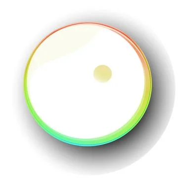 Colorful Gradient Glass Button Design Stock Illustration