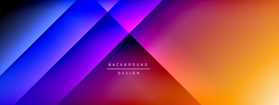 Colorful gradient with lines made of shadow and light. Creative background Illustrazione stock